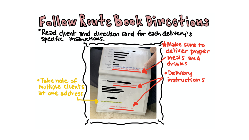 Follow Route Book Instructions